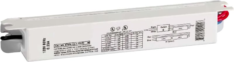 OHLECTRIC Replacement for Keystone KTEB-114-1-TP-FC 1 Lamp T5 Electronic Fluorescent Ballast with Normal Light Output | 120V Input with Rapid Start Operation | 0.95 Ballast Factor, UL-Approved - Image 1